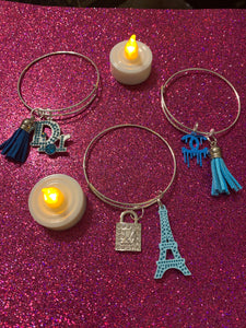 Paris Me Please Charm Bracelets - Blue