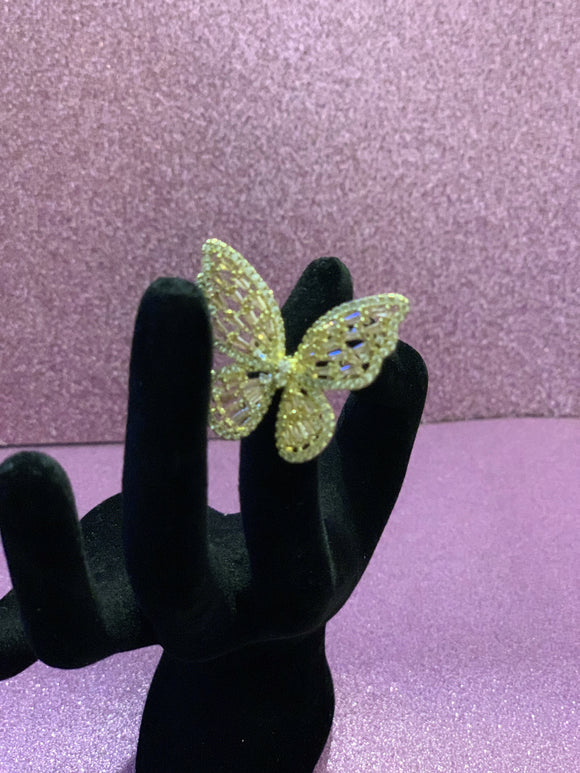 BUTTERFLY KISSES RING - GOLD