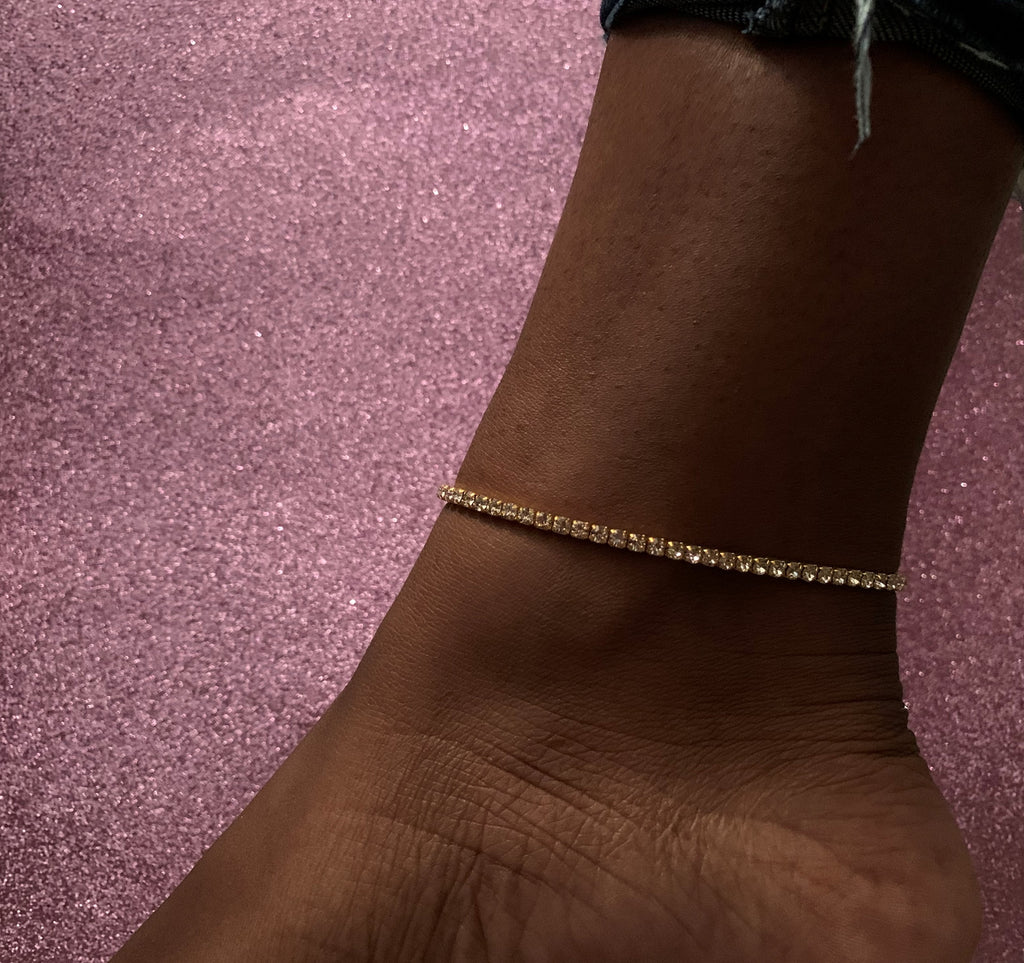 Ice Me Out Anklet - Gold