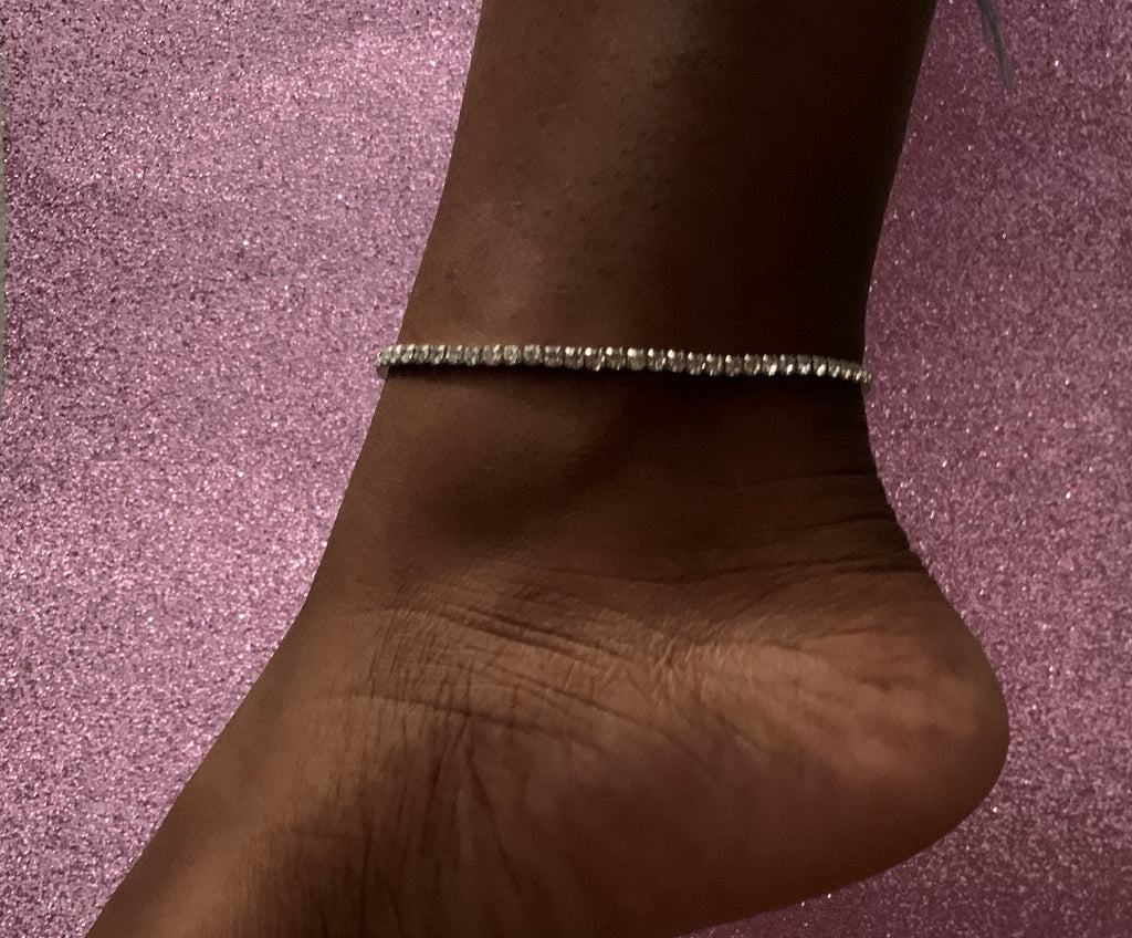 Ice Me Out Anklet - Silver