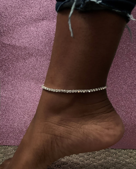 Ice Me Out Anklet - Silver