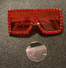 Load image into Gallery viewer, Maddie Bling Sunglasses - Red
