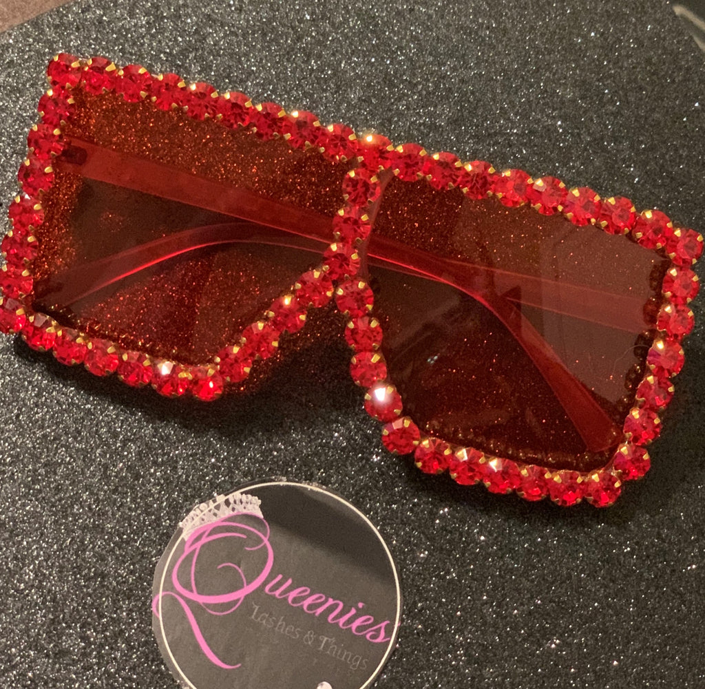 Maddie Bling Sunglasses - Red