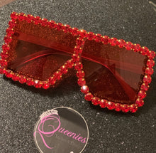 Load image into Gallery viewer, Maddie Bling Sunglasses - Red
