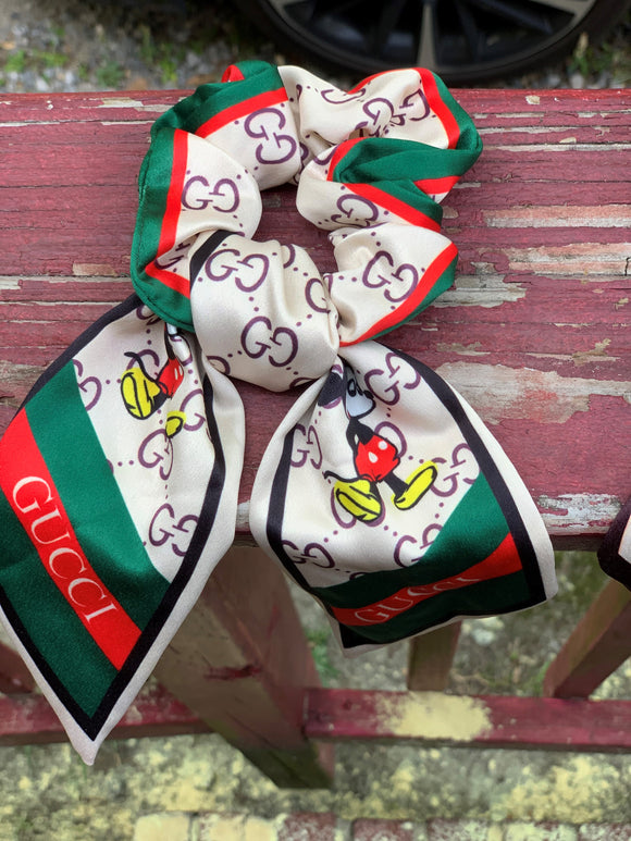 LUXE INSPIRED MICKEY MOUSE SCRUNCHIE