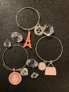 Paris Me Please Charm Bracelets - Pink